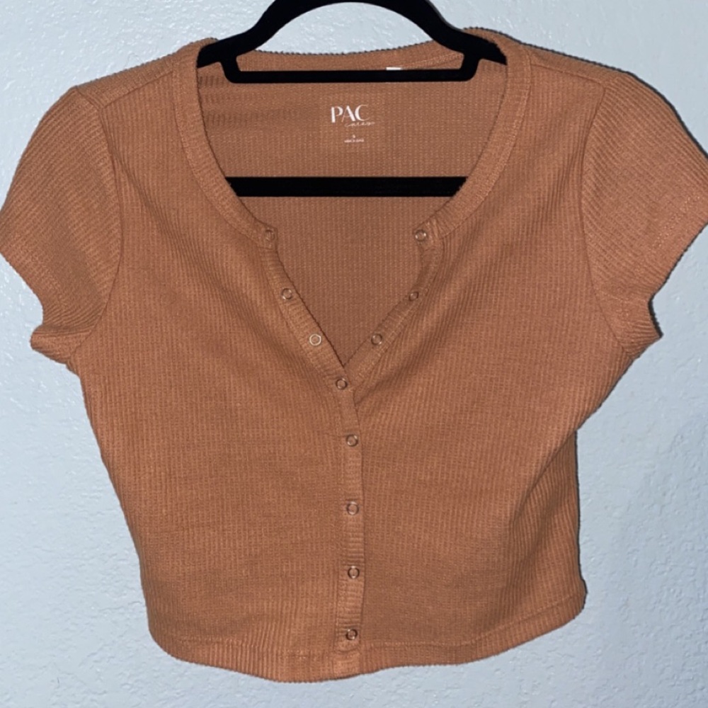 Orangish kids small top